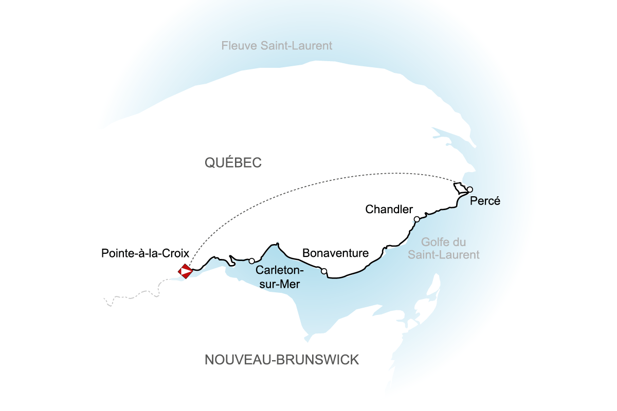 Baie-des-Chaleurs-Percé à vélo